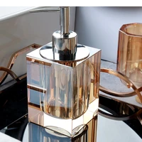 แบบพกพา Hand Sanitizer ขวดโลชั่นคริสตัลสบู่แชมพูเจลอาบน้ําอุปกรณ์ห้องน้ํา 4