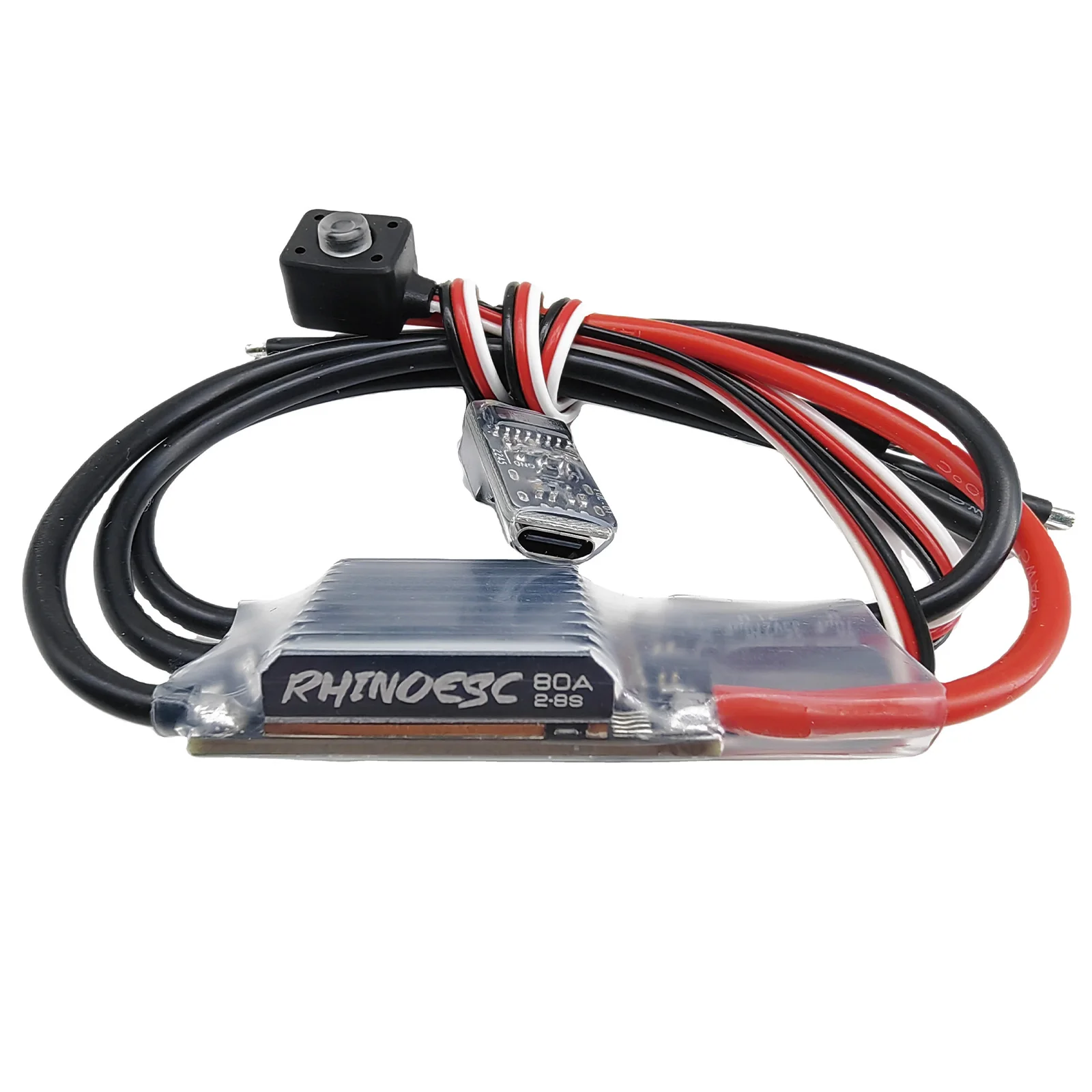 RhinoESC ũѷ,  1/8 1/10 ũѷ ڵ, Axial SCX10 Traxxas TRX-4 TRX-6, ESC AM32 40A 80A 2-8S BEC 5.20-8.2V  