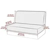 2pcs/set Elastic RV Dinette Cushions Covers RV Spandex Sofa Seat Slipcover Washable Furniture Protector for RV Camper Car Bench 2