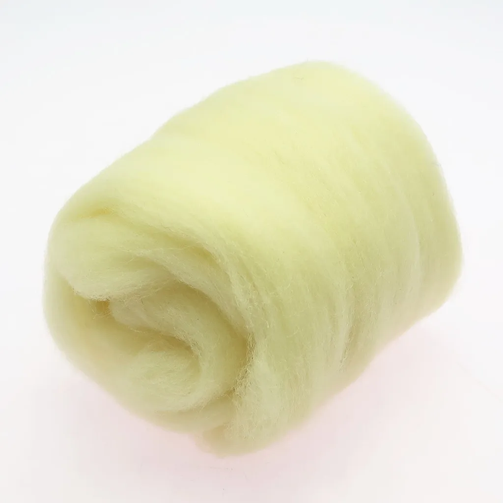 10/50/100g Yellow Series Wool Fibre Flower Animal Toy Wool Felting Handmade Spinning DIY Craft Materials Tool Felt Christmas