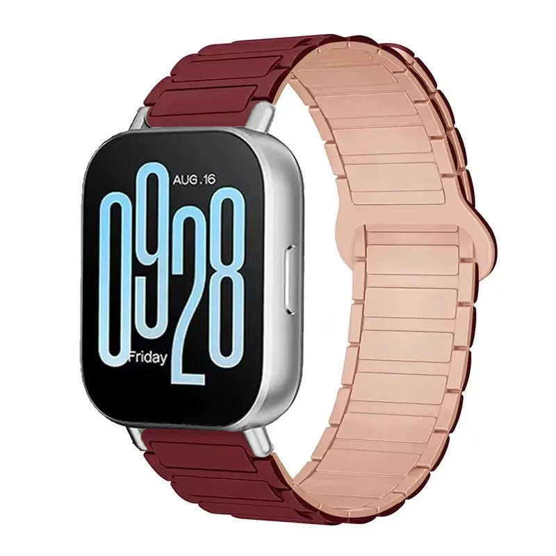 Magnetic Silicone Loop Strap Wristband, 22mm