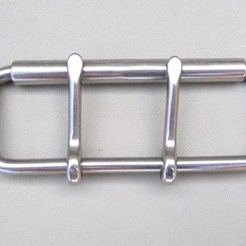 Stainless Steel Double Pin Buckle Solid Cowboy Belt Hardware Roller Wastband Head 52mm 60mm 3