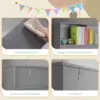 Toy Storage Organizer for Kids, Large Wooden Open Bookcase 4-Tier Children Storage Cabinet, Cubby Bookshelf for Playroom Bedroom 5