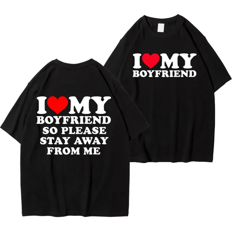 

Мужская футболка с надписью «Я люблю моего парня»