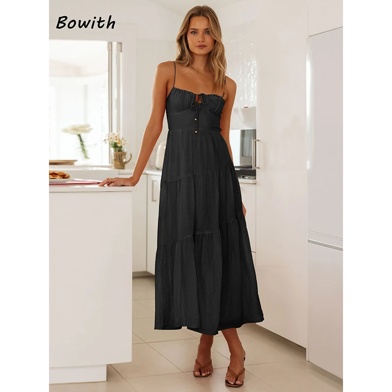 

Bowith Wedding Party Dress Evening Dress Elegant Beach Holiday Dress For Women Bridesmaid Bohemian Style Prom 2024New Gala Gown