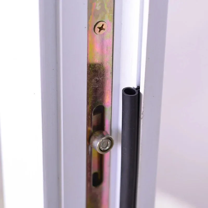 10M O Type Plastic Steel Door Window sealing strip Silicon Rubber Elastic Band Draft Stopper for door gap seal Window hardware