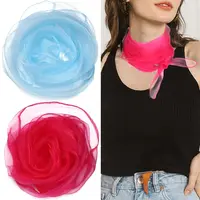 Red Color Juggling Performance Props Rhythm Band Scarves Music Scarves Square Silk Scarf for Kids Dance Scarfs 1