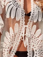 Floral Lace Beach Cover-Up – Elegant & Breezy Summer Style 5