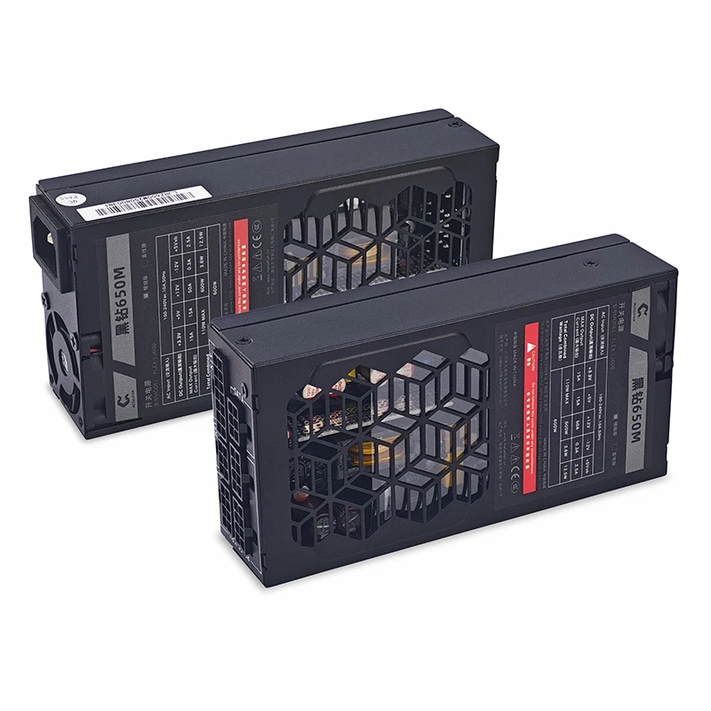 Computer PSU METALFISH Flex 600W Modular Power Supply Small 1U Computer PSU Flex-ATX 500W For ITX Compact Mini PC POS AIO NAS 90-264V