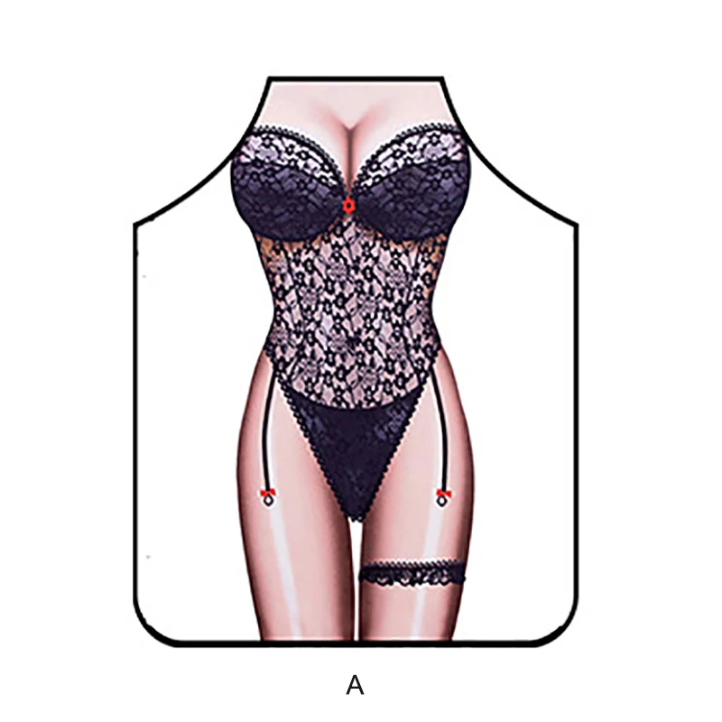 

Creative Sexy Beauty Pattern Apron Novelty Kitchen Cooking Barbecue Apron Thanksgiving Christmas Gift for Men