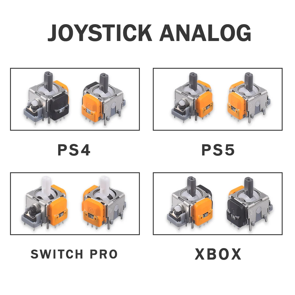 New Hall Effect Joystick Replacement for Ps4 Ps5 Switch Pro Xbox Controller Dualsense 4 Analog Sensor Parts Repair Accessories