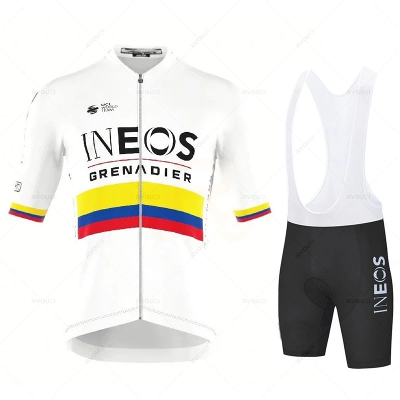 Limited Edition: Filippo Ganna Hour Record Bioracer Icon Cycling Jersey Set Summer Bicycle Suit Clothes Ineos Maillot Ciclismo 3
