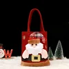 20PCS Christmas Gift Bags Handbags Tote Bags Candy Bags Snowman Bear Gift Bags Storage Bags Christmas Decoration 3
