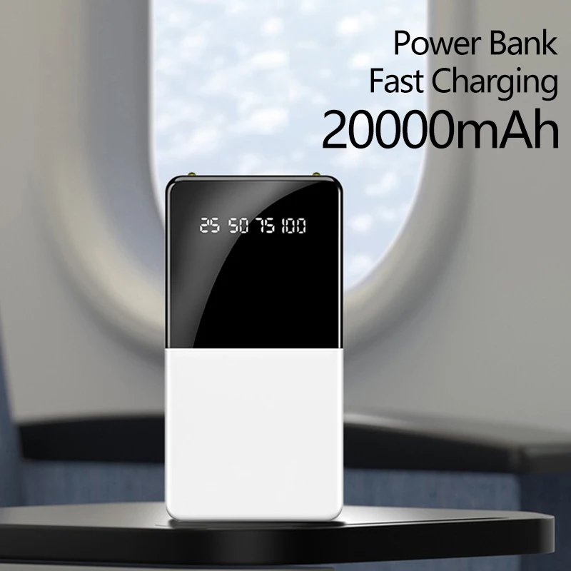 

New Portable Power Bank 20000mAh Dual USB Fast Charger External Battery Charger,For Mobile Phone Tablet Computer