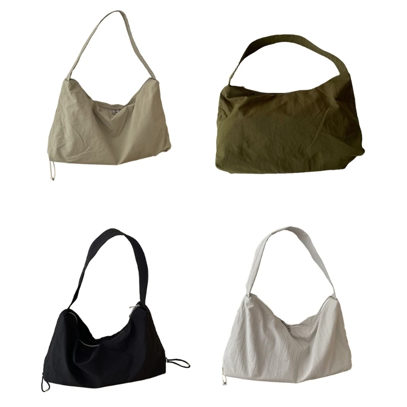 

Simple Fashion Underarm Bag One Shoulder Bag Large Capacity Nylon Shopping Bag Commute Tote Purse for Women Teen Girls