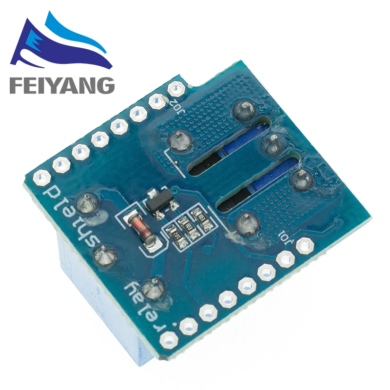 SAMIROB Wemos D1 Mini Relay Shield Wemos D1 Mini-Relaismodul ESP8266 Entwicklungsboard 1 Kanal – Detail 2