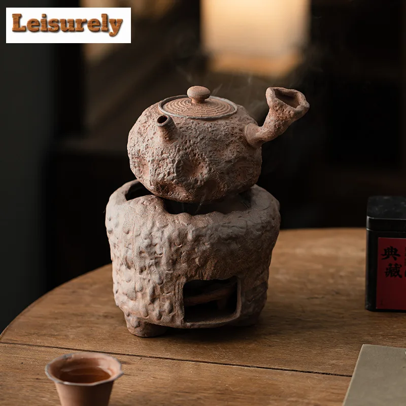 Old Rock Mud Boiling Water Kettle Large Capacity Tea Infuser Pot Household Fruit Juice Milk Tea Kettle Chinese Tea Tableware