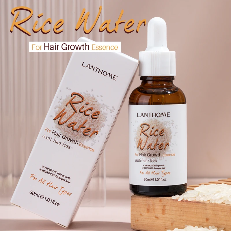 Rice Water Hair Growth Oil Natural Essentail Anti-Hair Loss Treatment Hair Hydrating Growth Nutrient Solution Care Products