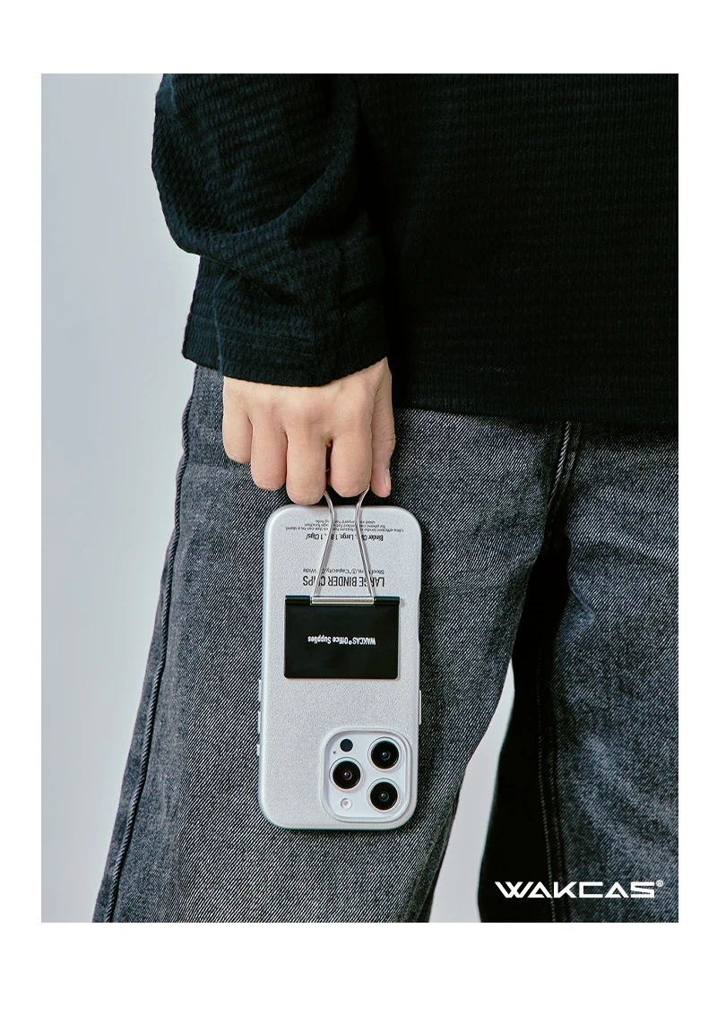 Wakcas Niche Design Leather Stand Folder Case for iPhone