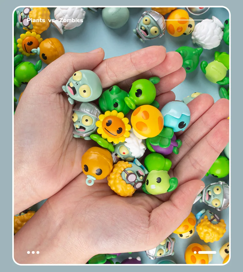 Plants Vs Zombies Q version plant zombie Random lucky bag Action