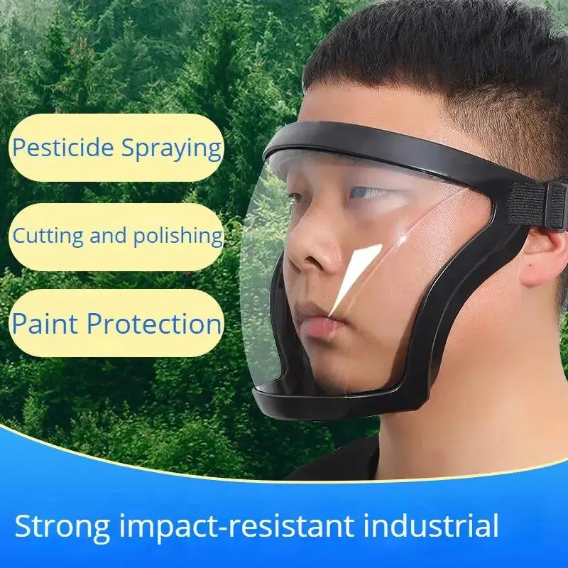 Maschera Protettiva Integrale Antiappannamento con Filtri, Protezione da Schizzi d'Olio in Cucina, Occhiali di Sicurezza e Copertura Protettiva - immagine 5
