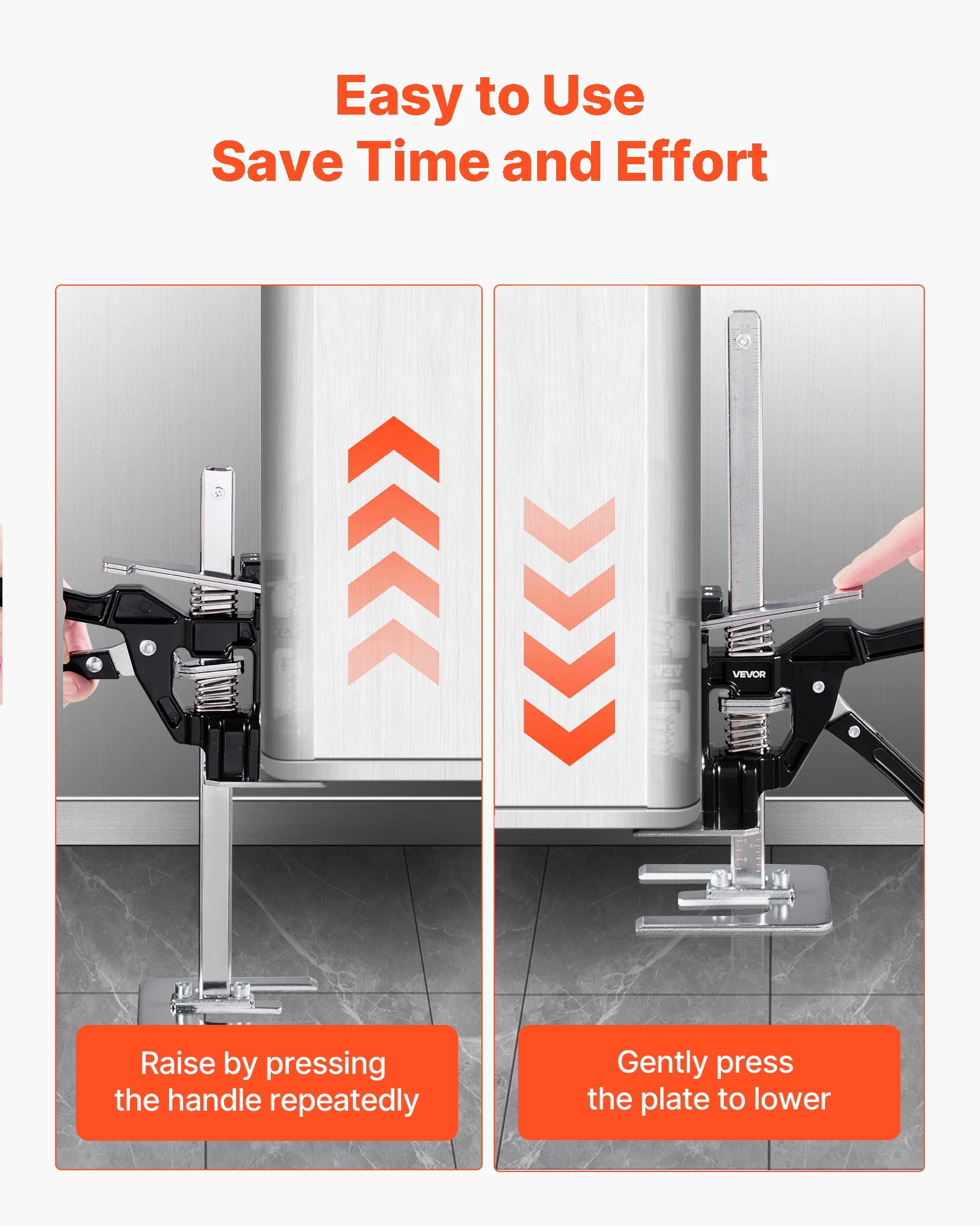 Metal Labor Saving Arm Jack Tool with Magnetic Level