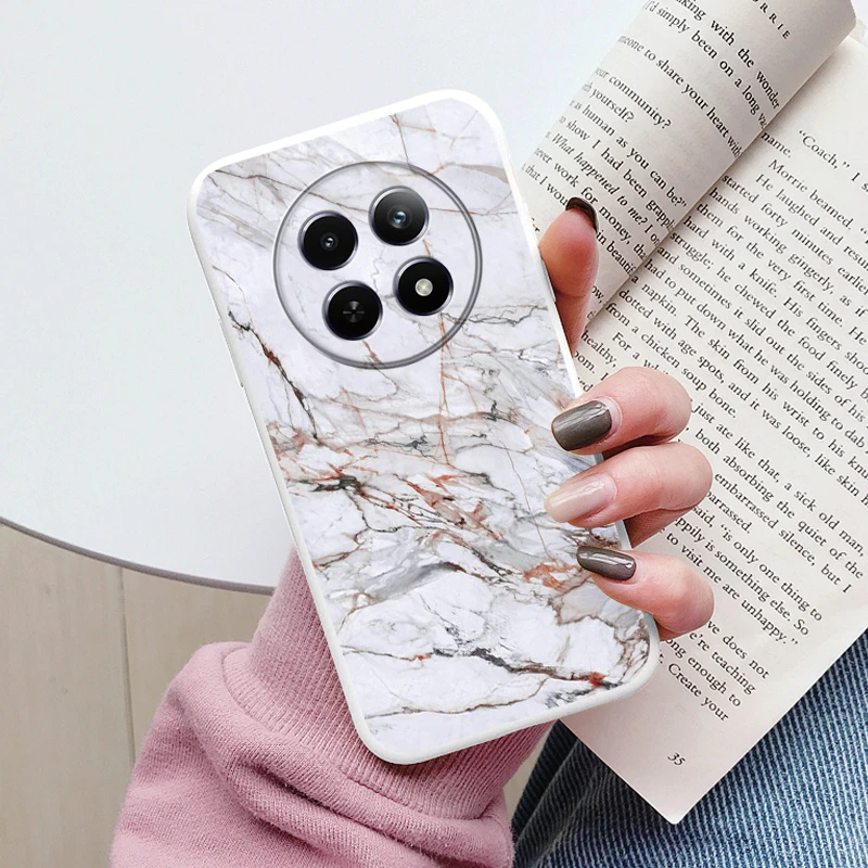 Luxury Marble Art Soft TPU Protective Back Cover - Shockproof Fashion Case