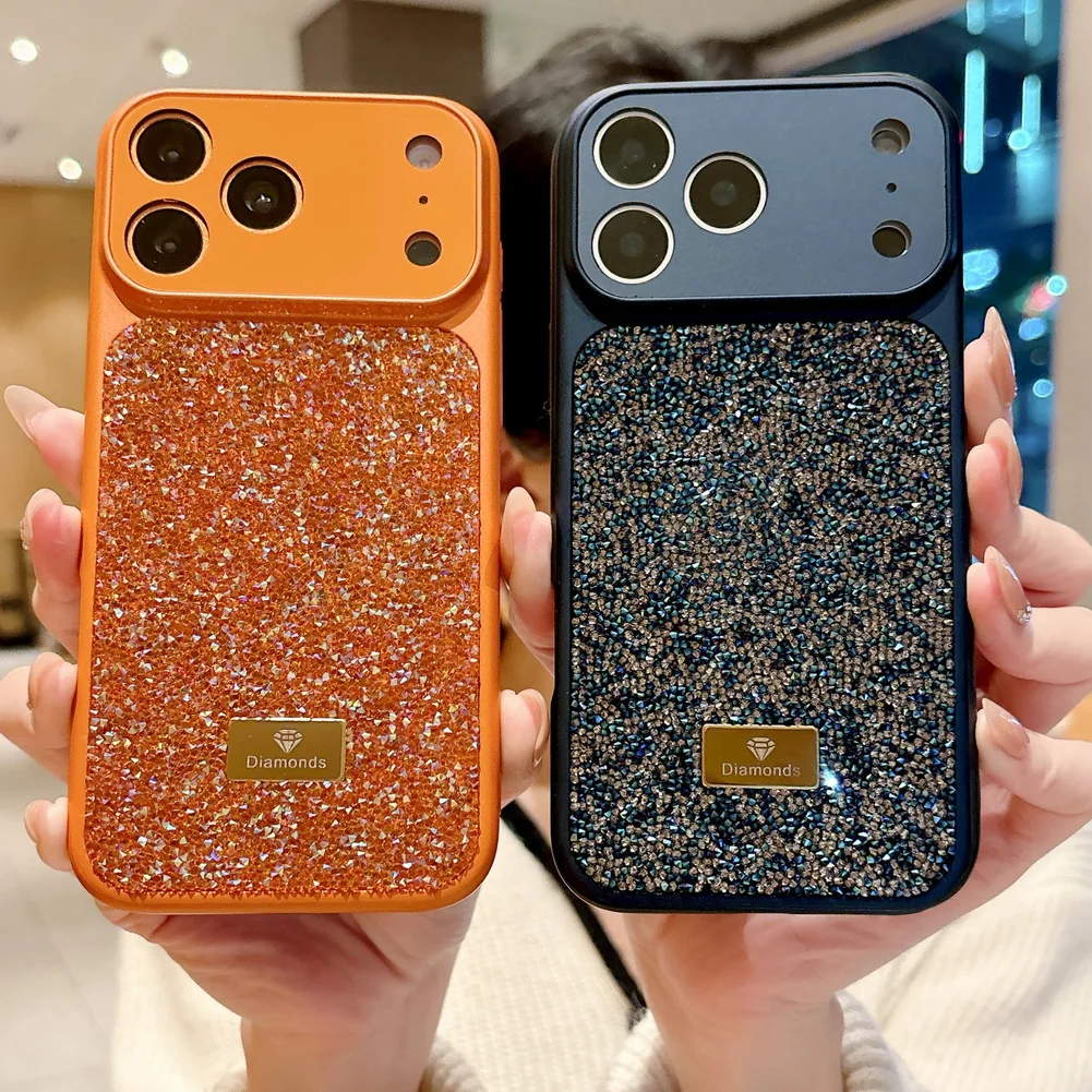 Luxury Bling Diamond Rhinestone Phone Case with Full Camera Protection