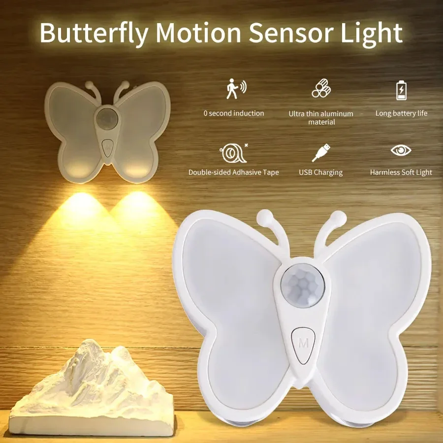 LED Night Light with Motion Sensor and Adjustable Brightness