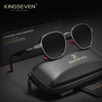 KINGSEVEN Male's Sunglasses Polarized UV400 Retro Women Male Fashion Glasses Casual Outdoor Driving Causal Round Eyewear Frames