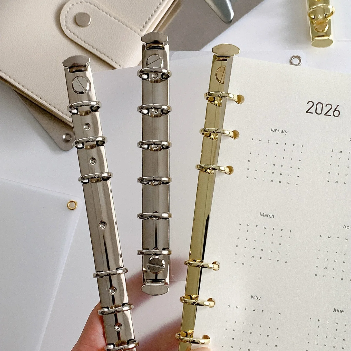 Loose Leaf Notebook Expansion Two-fold  M5A6 Adds Inner Pages for Storage, Side Insert LooseLleaf Folder - 3