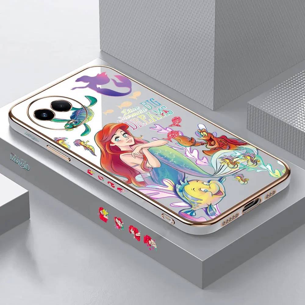 

Disney The Little Mermaid Case For Realme 11 10 9 9I 8 8I 7 7I 6 5 6S 5I 5S 6I C17 Narzo 60X 60 50I 50 30 20 20A PRO PLUS Cover
