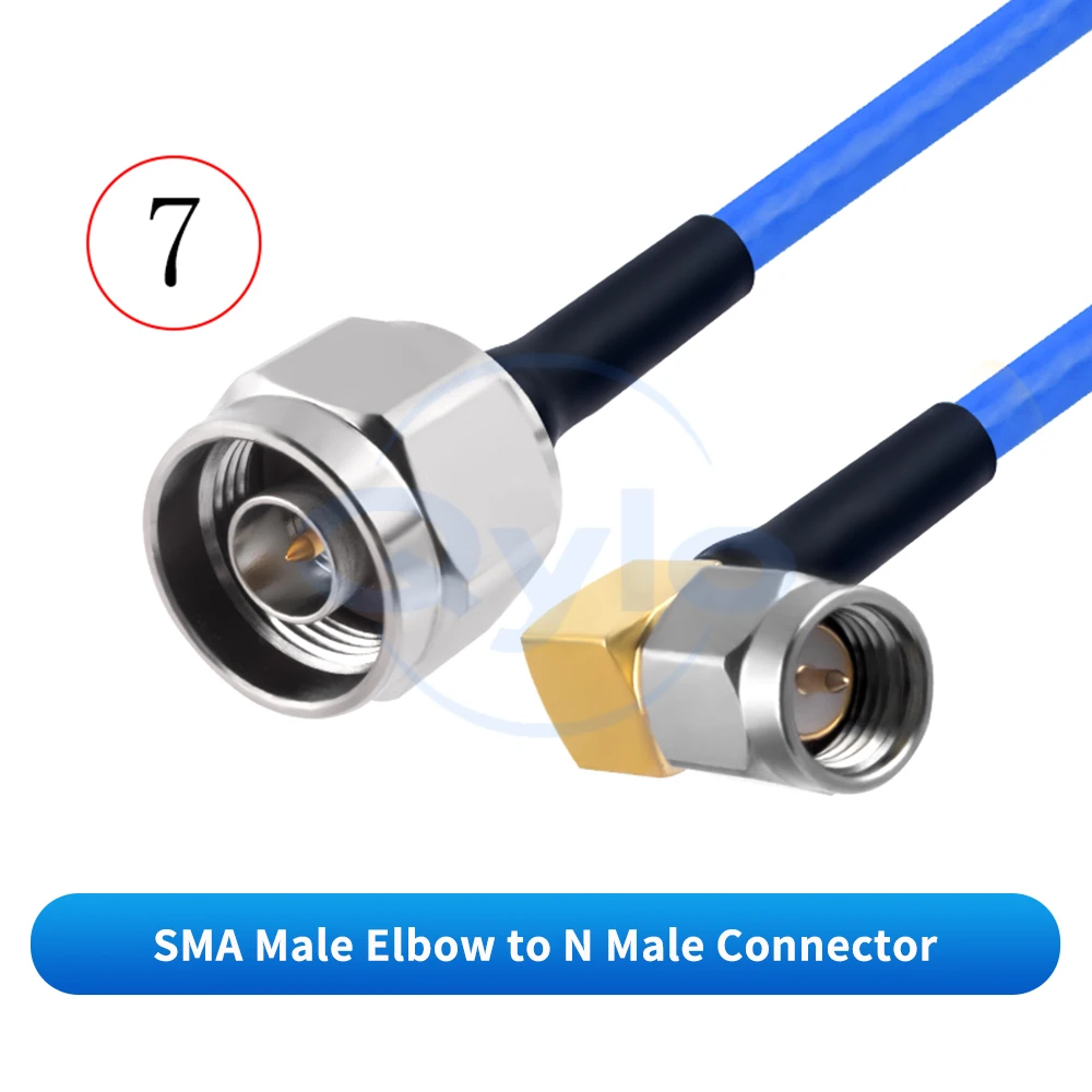 SMA auf N Testkabel 18G Edelstahl SMA-N Stecker/Buchse HF-Koaxial-Patchkabel TFLEX-405 (1 Stück) – Detail 8