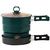 Electric Cooking Pot Foldable Hotpot Portable Multicooker Split Type Rice Cooker Frying Pan Home Travel 1.6L 2