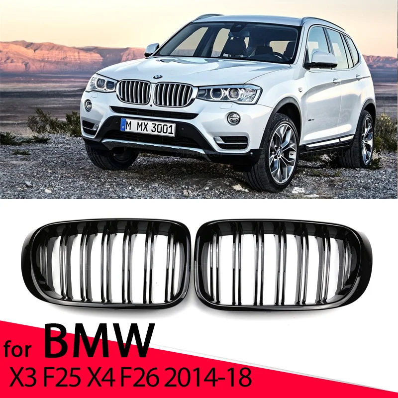 Автомобильная решетка для радиатора BMW X3 F25 X4 F26 2014-2018