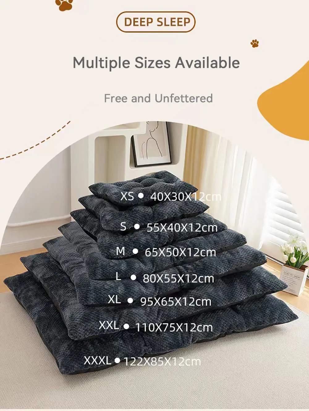 Higher Quality Cat Dog Bed Mats Dog Cat Accessories Machine Washable Dog House Kennel for Pet Warm Sleep Dog Puppy Cat Supplies