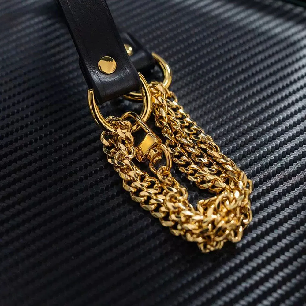 Colar punk erótico em couro legítimo para casais bondage_voghion.com