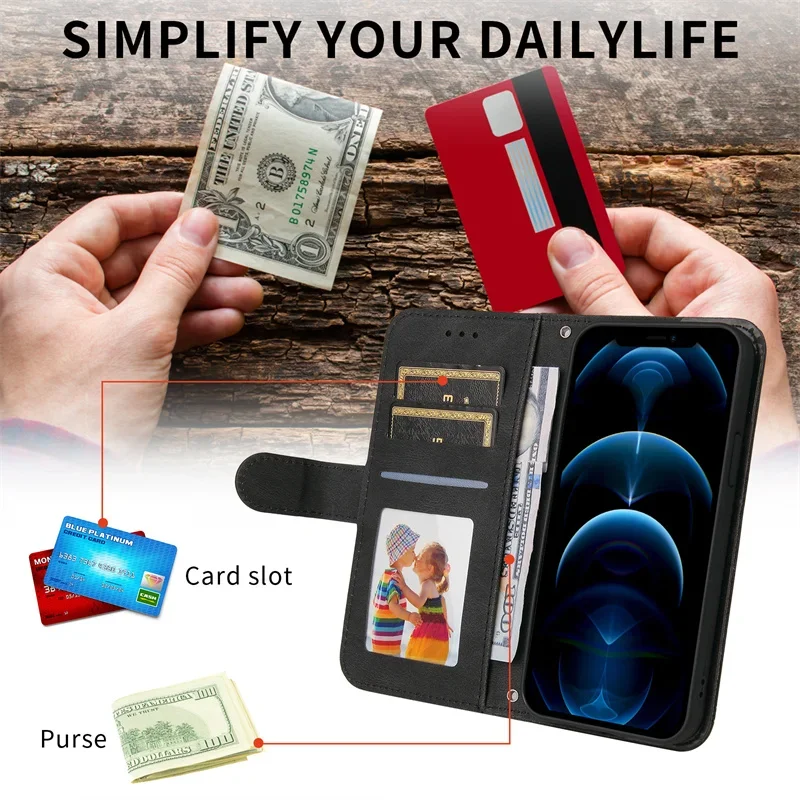 Deluxe Wallet Flip Leather Case - Premium Protective Phone Cover