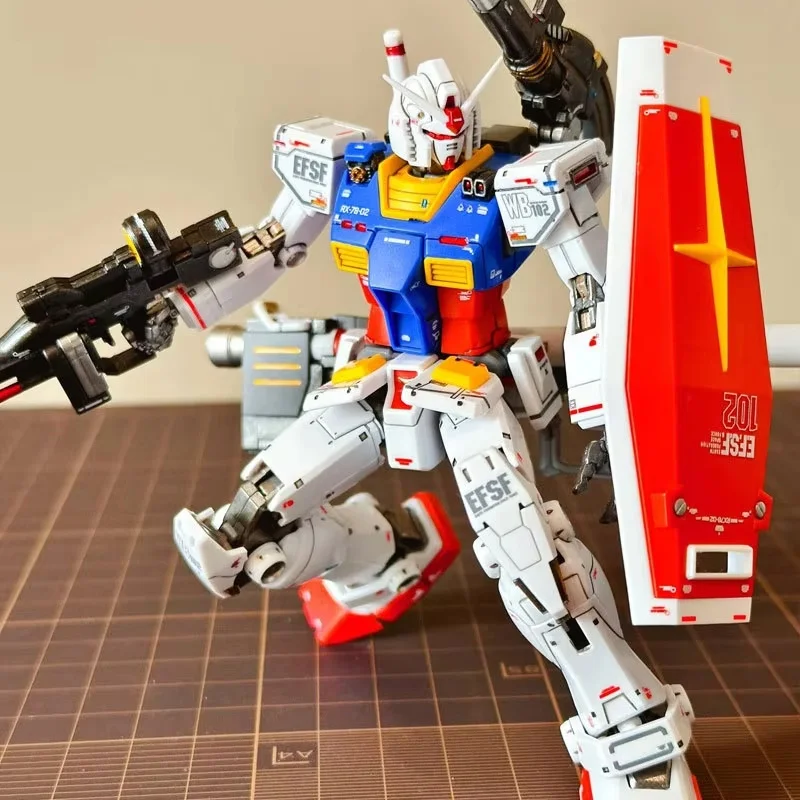 반다이 HGUC 1/144 RX 78 2 GTO Yuanzu 모델 키트 워터 데칼 애니메이션 디스플레이 스탠드 Collectible Figure