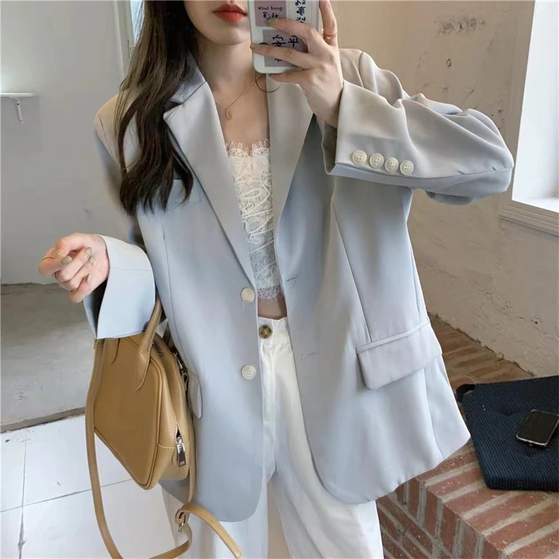 

Chic Design Petite Suit Jacket for Women 2022 Autumn New Korean Style Niche British Style High Fashion Top Suit Trend Female New