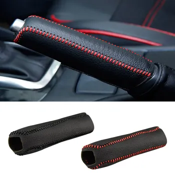 Ingranaggi in pelle Copertura del freno a mano Interni auto per Volkswagen VW Golf 4 5 6 7 MK4 MK5 MK6 MK7 GTI R Tiguan Jetta MK4 MK5 MK6