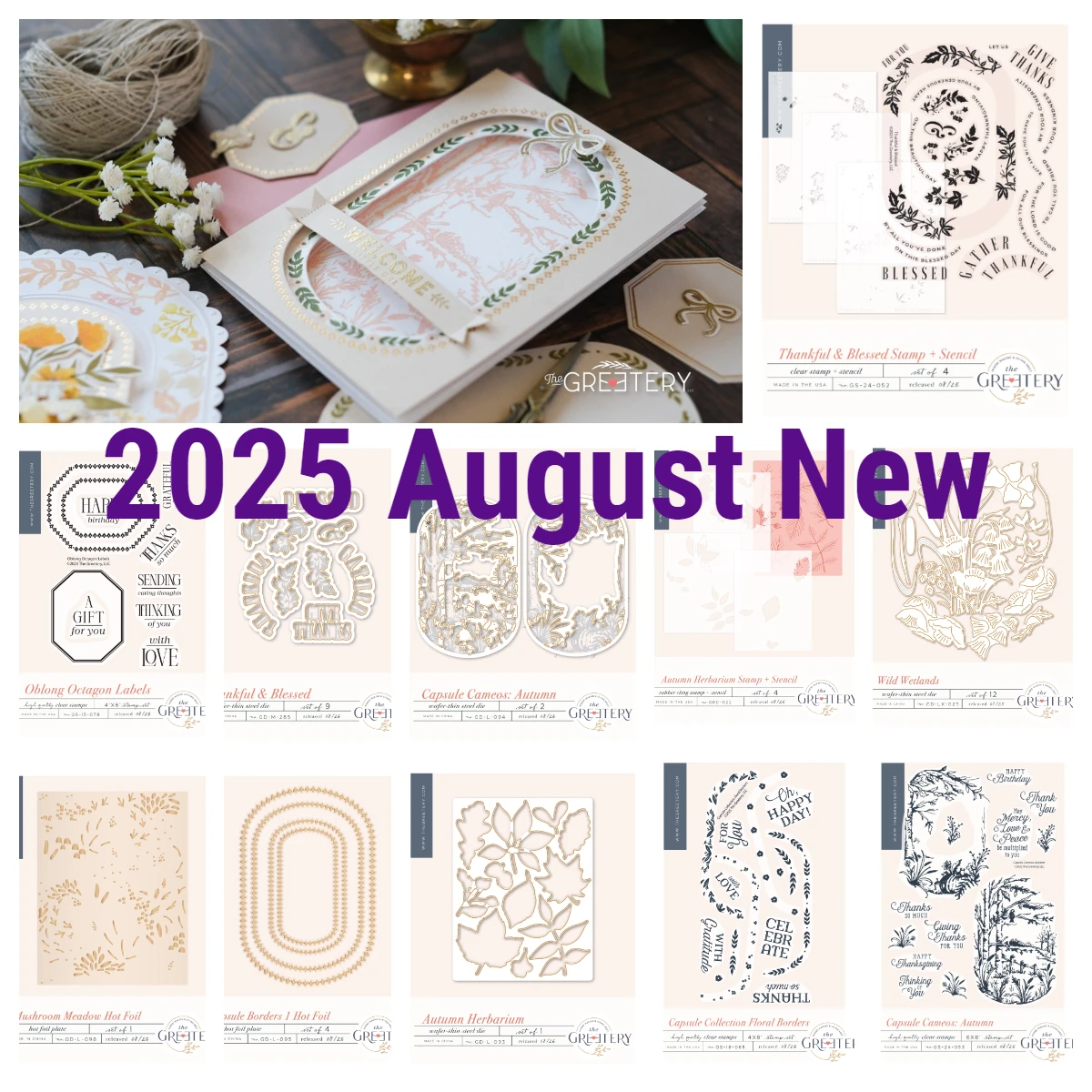 Metal Cutting Dies Craft Stencil Embossing Cutting Die Cutting Dies Scrapbook Stamps Autumn Thankful & Blessed Metal Cutting Dies Stamps Stencil DIY Scrapbook Handmade Greeting Card Embossing Template 2025