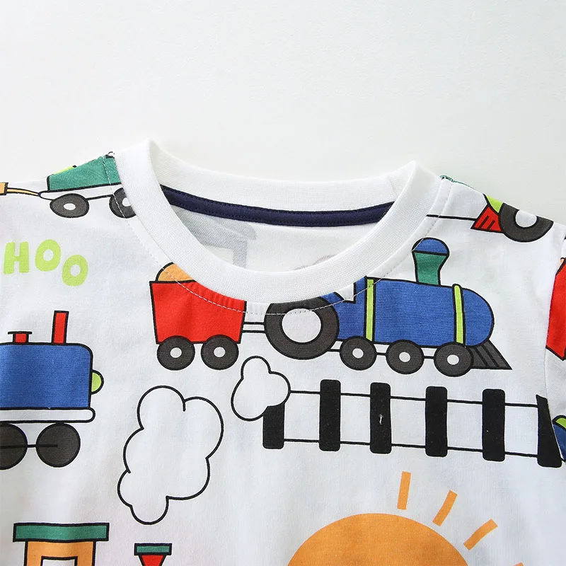 Kids Train Cartoon T-Shirt 3