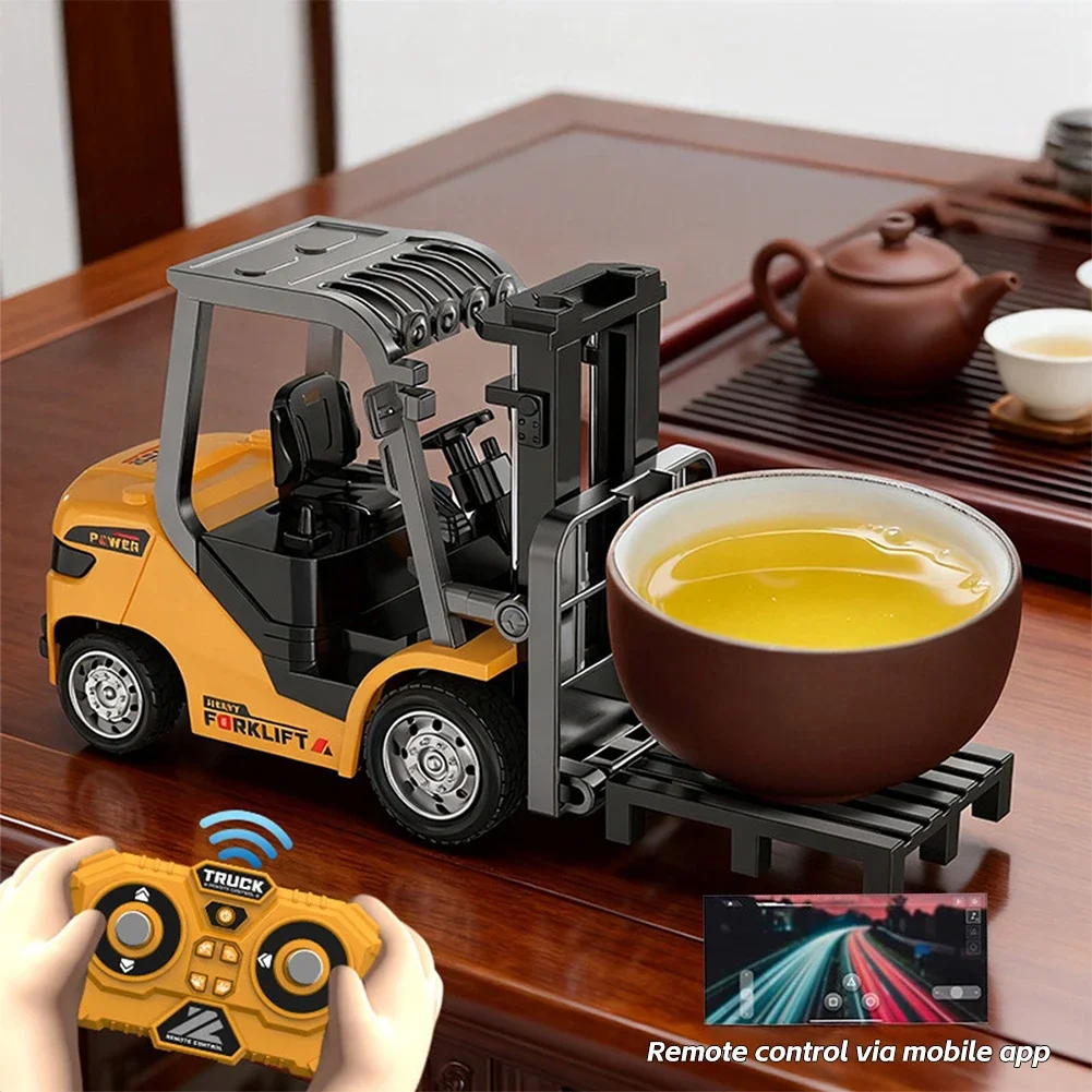 Achetez une Voiture RC 1:64 Alliage - Camion Benne Télécommandé avec Son et Lumières, vue arrière
