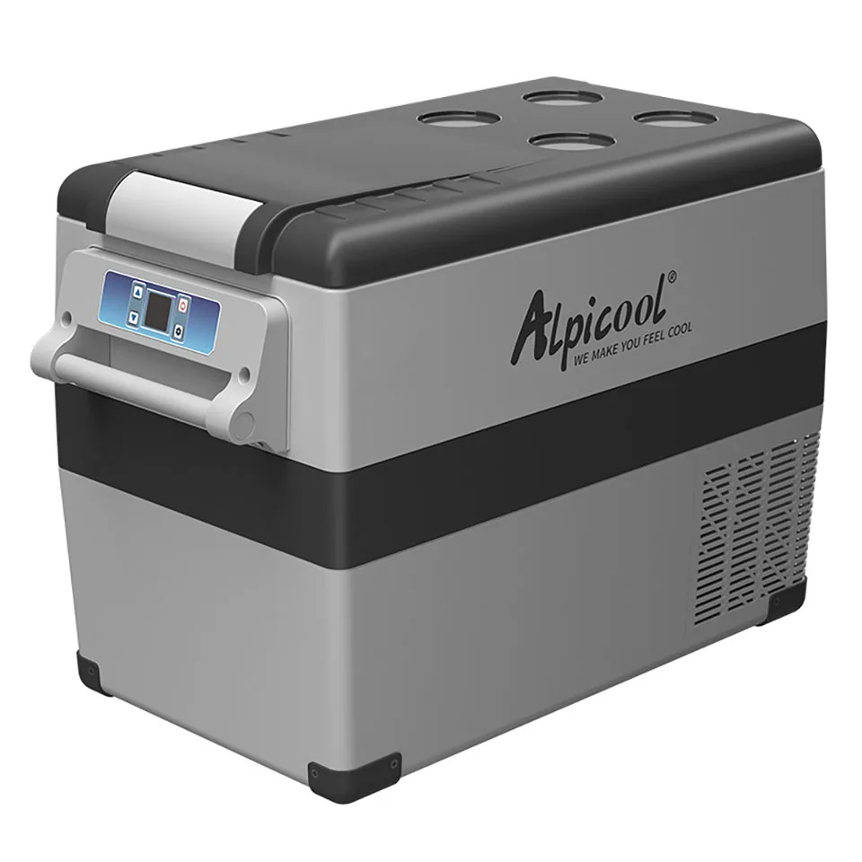 Alpicool 차량용 냉장고, 휴대용 소형 냉동고, 가정용 캠핑, 220V 아이스 박스, 미니 냉장고 차량, 35L, 45L, 55L, 12V, 24V 컴프레서