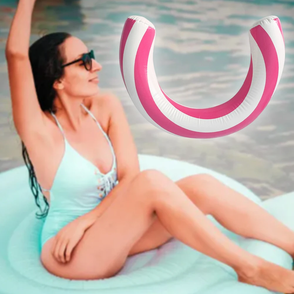 U Shape Inflatable Buoyancy Stick High Buoyancy Pool Noodle Leakproof Portable Entertainment Lounger Pool Accessories for Summer