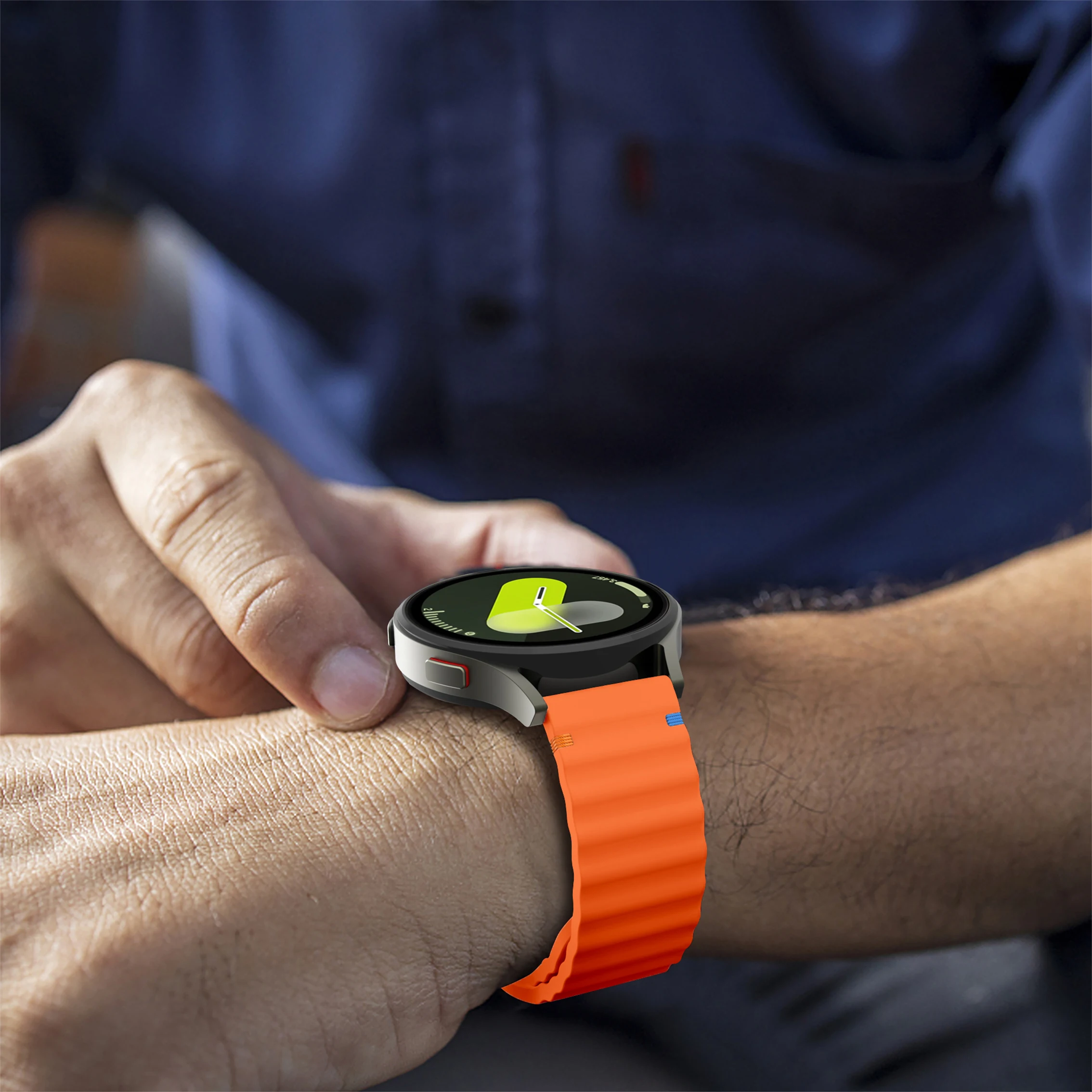 Wave Silicone Sports Wristband Strap - Premium Adjustable Fit, Multiple Size Options