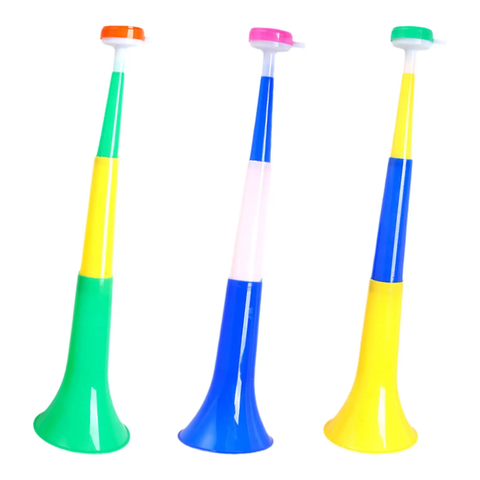 3x Stadium Cheer Fan Trumpet Cheerleading Noisemaker Handheld Sports Party Events plastic horn football noise makers