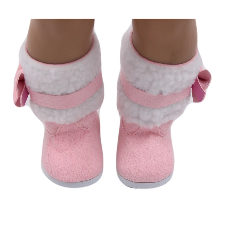 7CM Doll Snow Boots Tassels Plush Doll Shoes For 18 inch American&43cm Baby New Born,Generation,Life Girl Doll 1/3 BJD Dolls