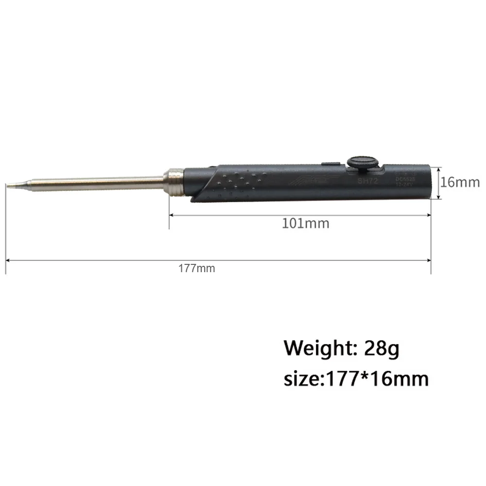 SH72 65W Mini Electric Soldering Iron Adjustable Temperature Portable Solder Welding Station with 24V Power Supply 220-400 ℃ 2